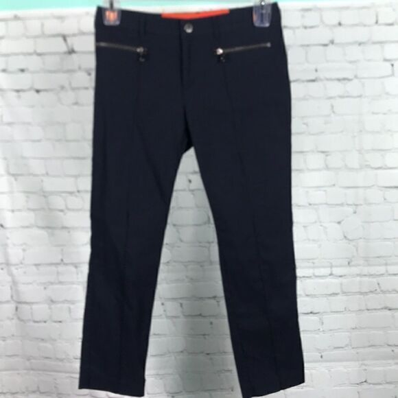 Bogner Cropped Navy Blue Stretchy Pants Good Used Condition 24” inseam - Picture 1 of 6
